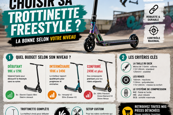 Trottinette Freestyle : Quelle Choisir Selon Son Niveau ? (99€ à 300€+)
