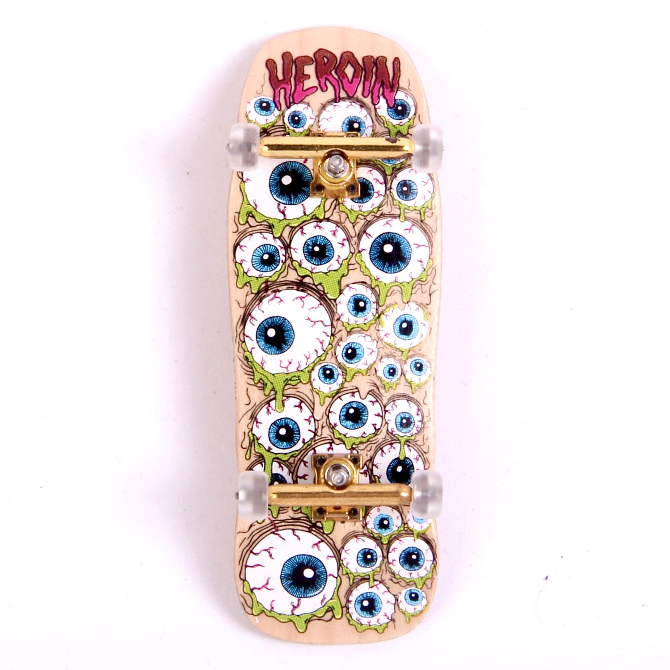Fingerboard Heroin Skateboards Custom Pro X Eyes