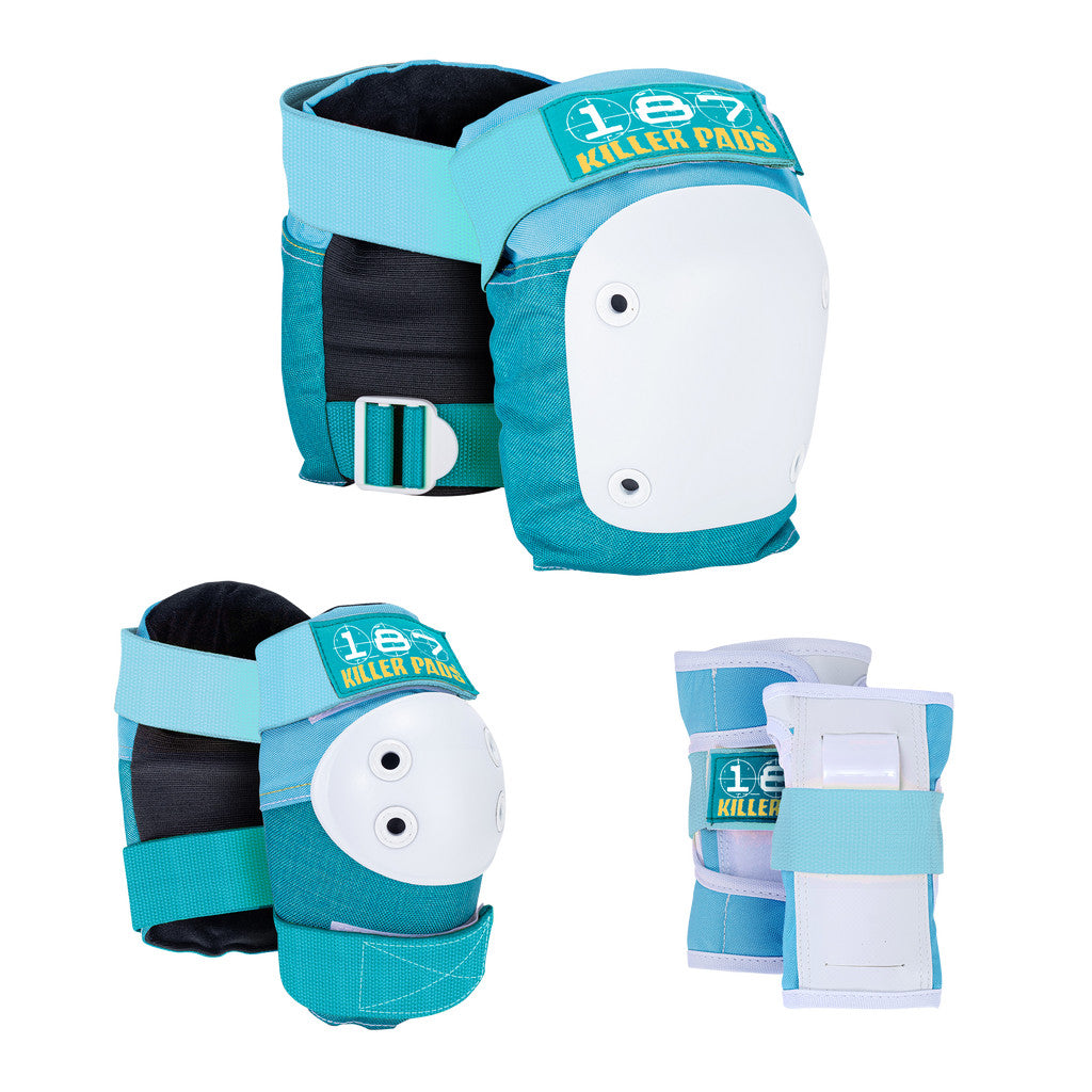 Pack de Protections 187 Killer Pads Junior bleu / teal