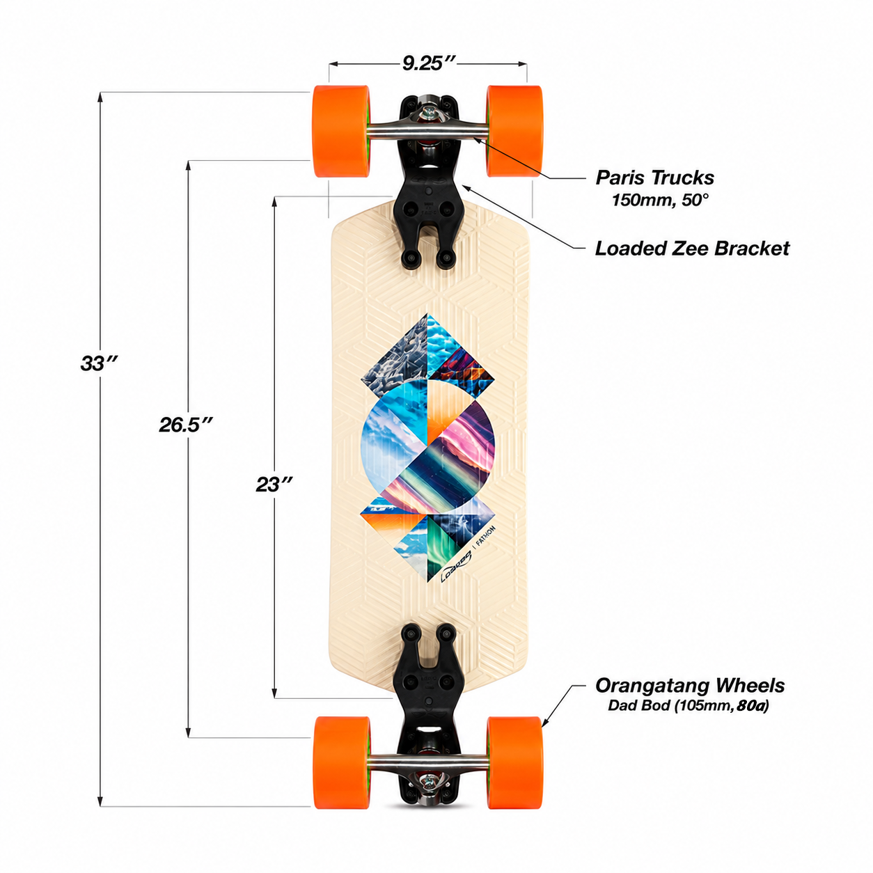 Longboard Loaded Fathom Strata 33"