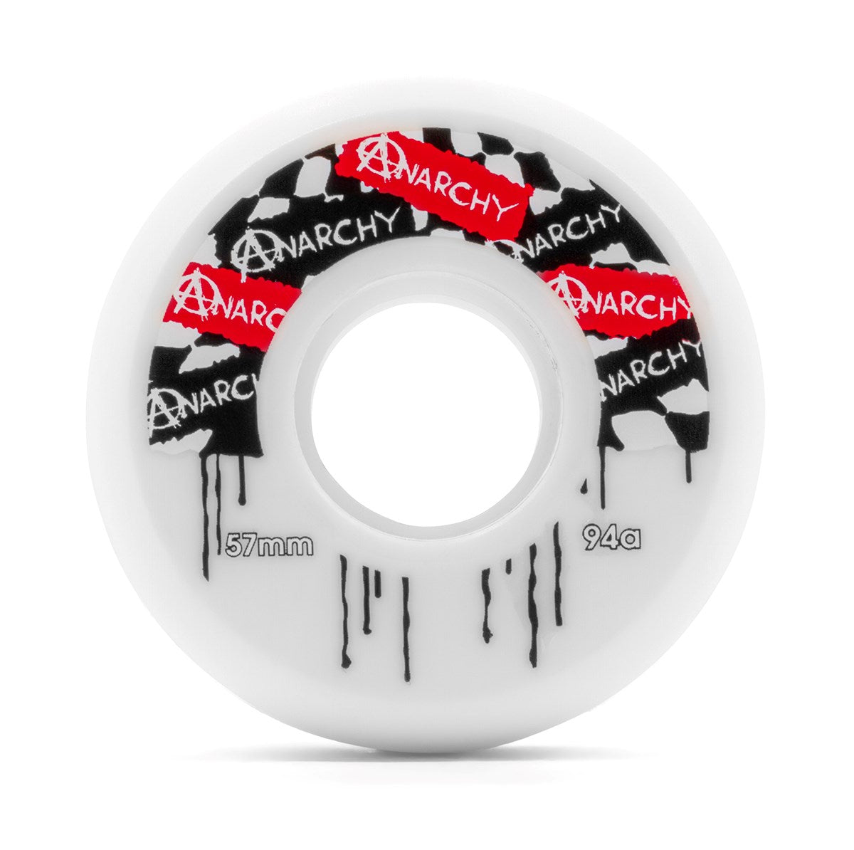 Roues Anarchy Aggressive 57mm 94A Blanches