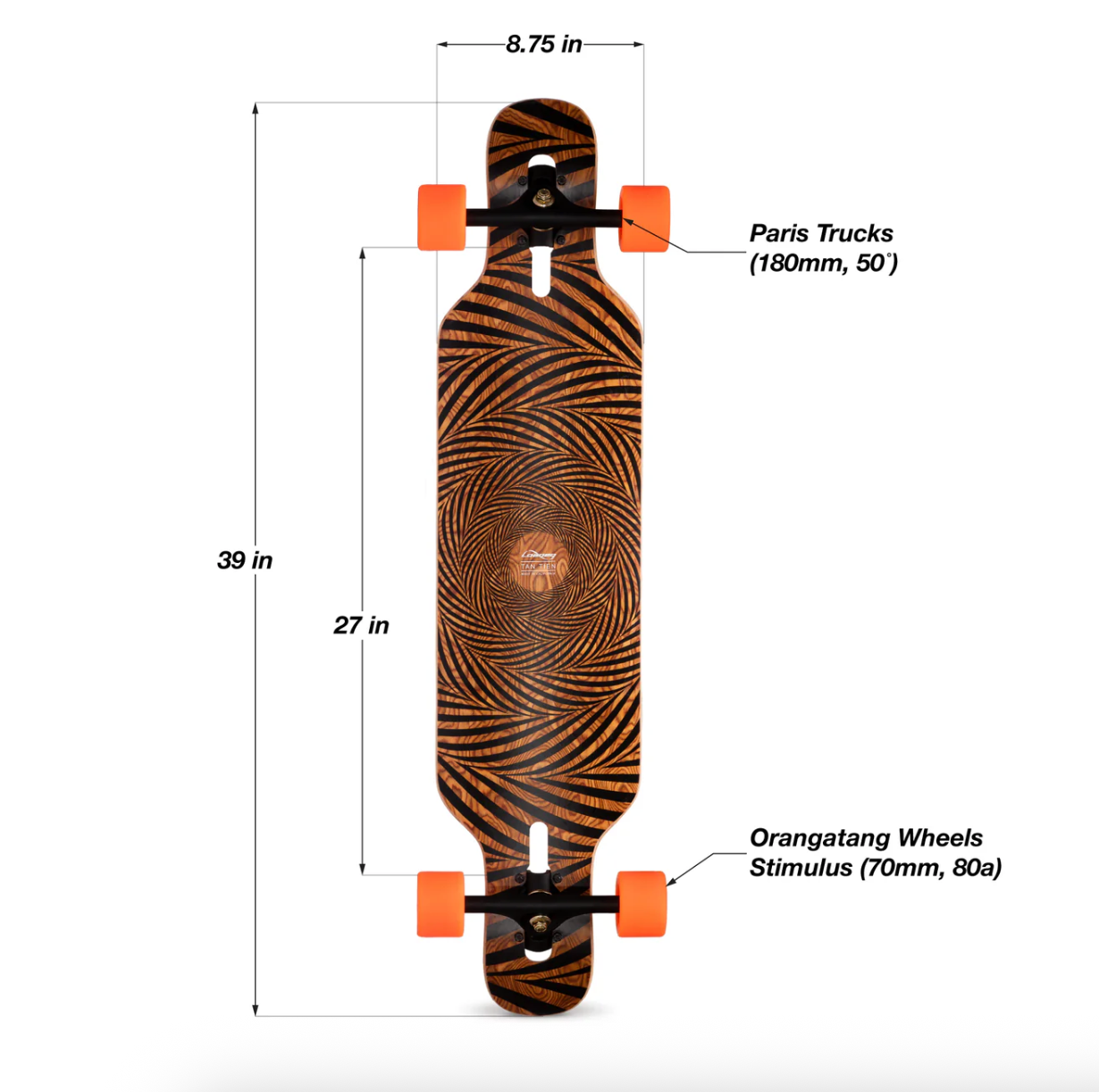 Longboard Loaded Tan Tien 39"