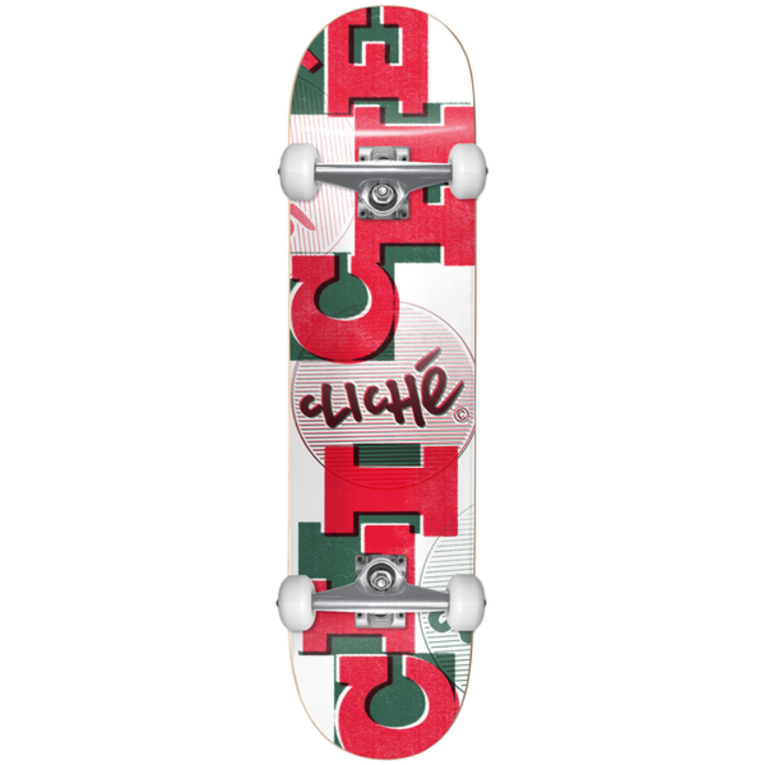Skateboard complet Cliché Uppercase Red White 7.875"