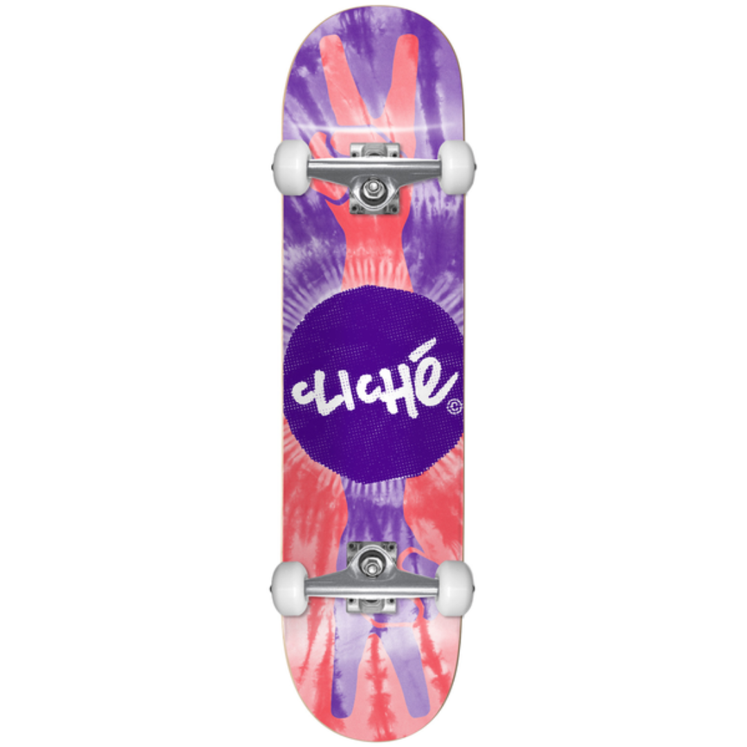 Skateboard complet Cliché Peace Purple Red 8.0"