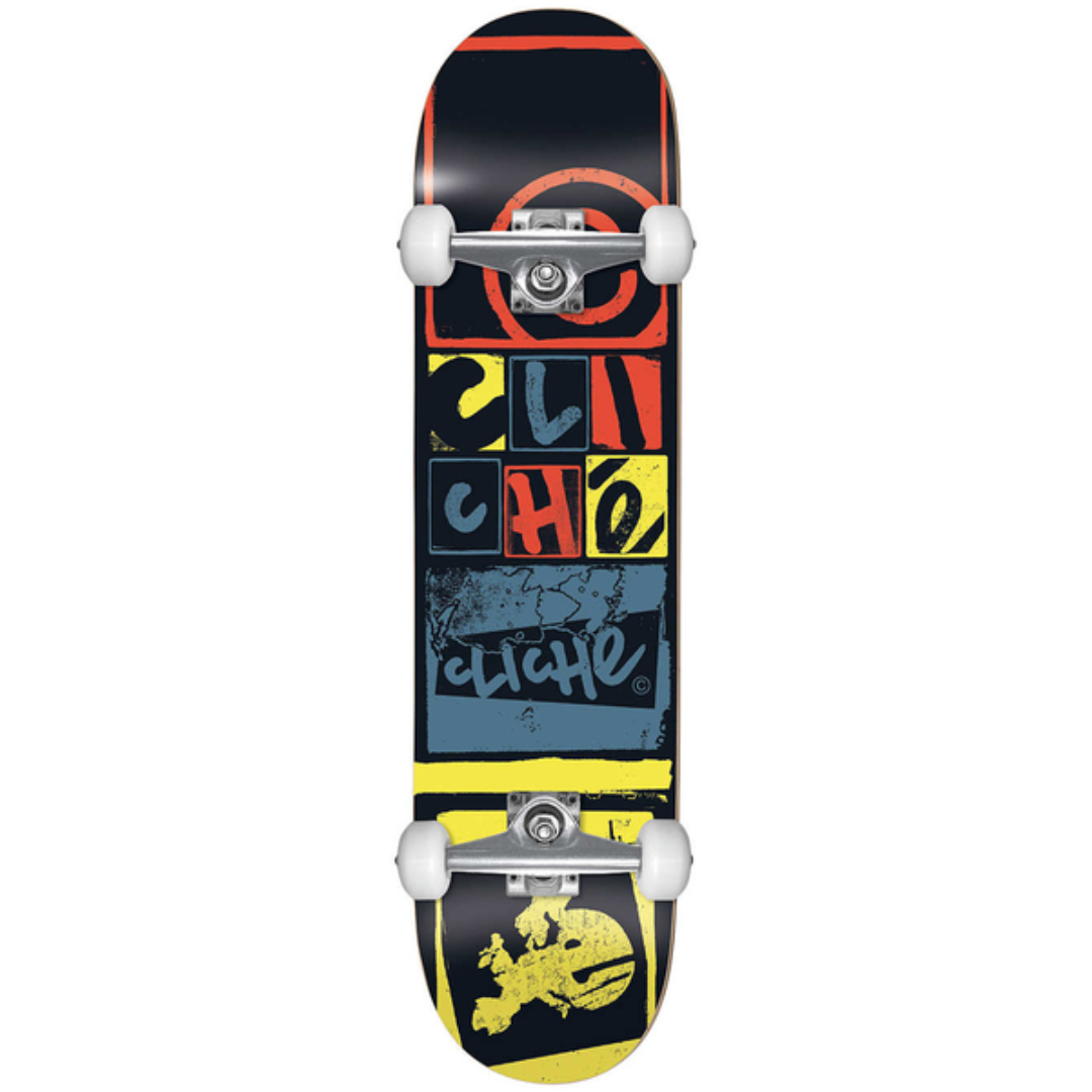 Skateboard complet Cliché Letter Press Black 8.0"