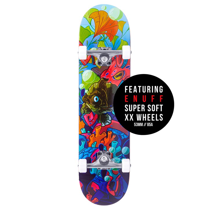 Skateboard Complet Enuff Lost At Sea Goldfish 8"