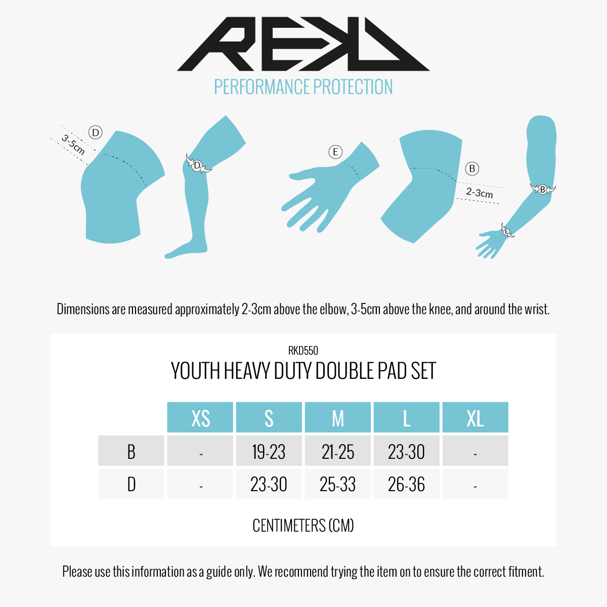 Pack genouillères et coudières REKD Youth Heavy Duty Double Pad Set