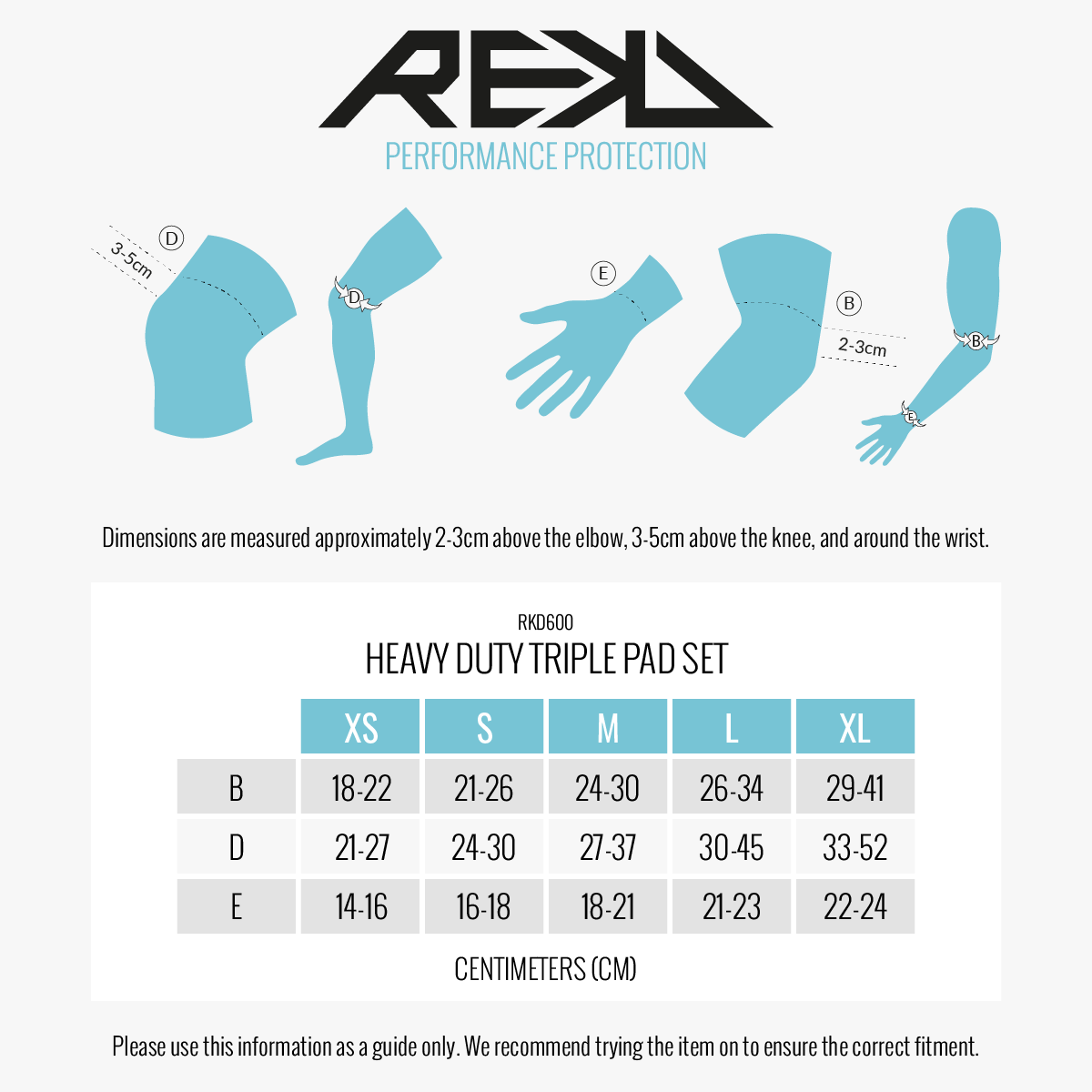Pack de protections REKD Heavy Duty Triple Pad Set