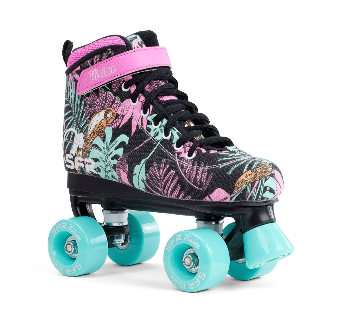 Rollers Quad Enfant SFR Vision Canvas Black Floral