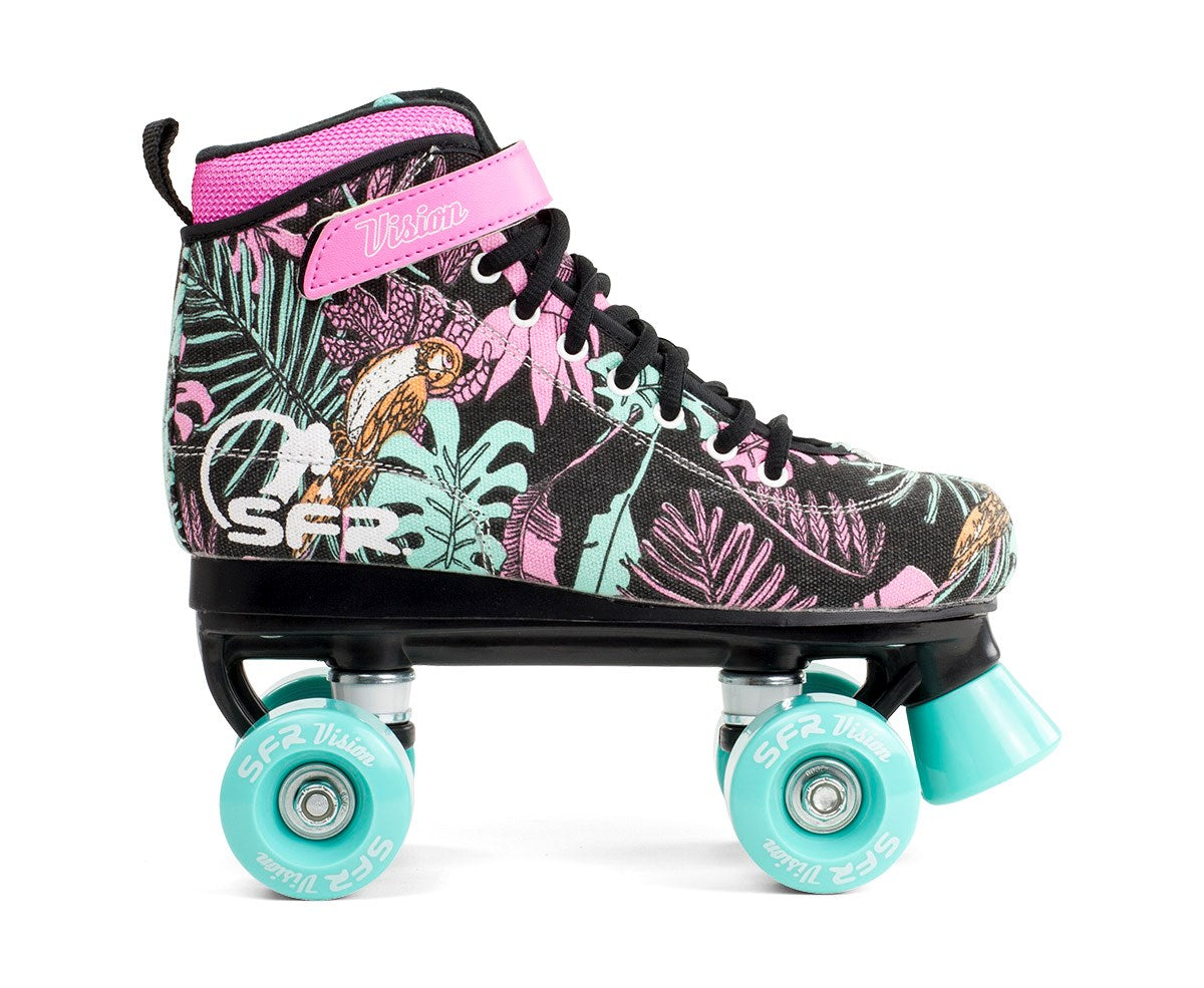 Rollers Quad Enfant SFR Vision Canvas Black Floral
