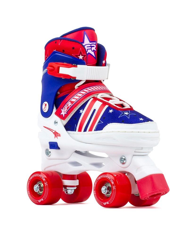 Rollers Quad Enfant SFR Spectra Adjustable Blue Red