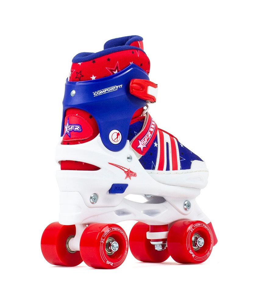 Rollers Quad Enfant SFR Spectra Adjustable Blue Red