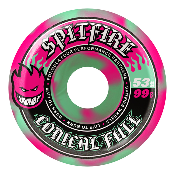 Roues Spitfire Formula Four Color Conical Full Swirl 53 mm 99A