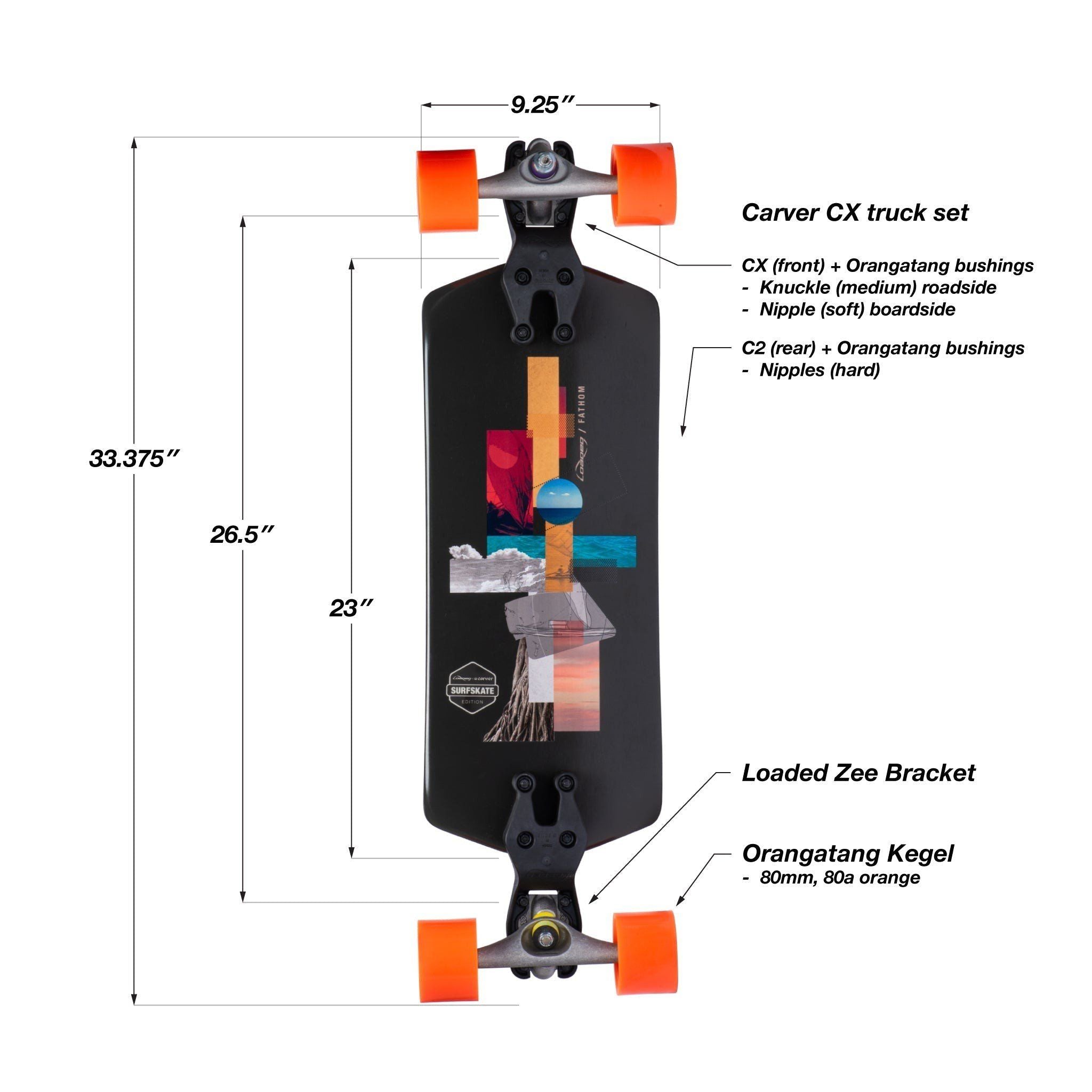 Longboard Loaded Fathom 33"