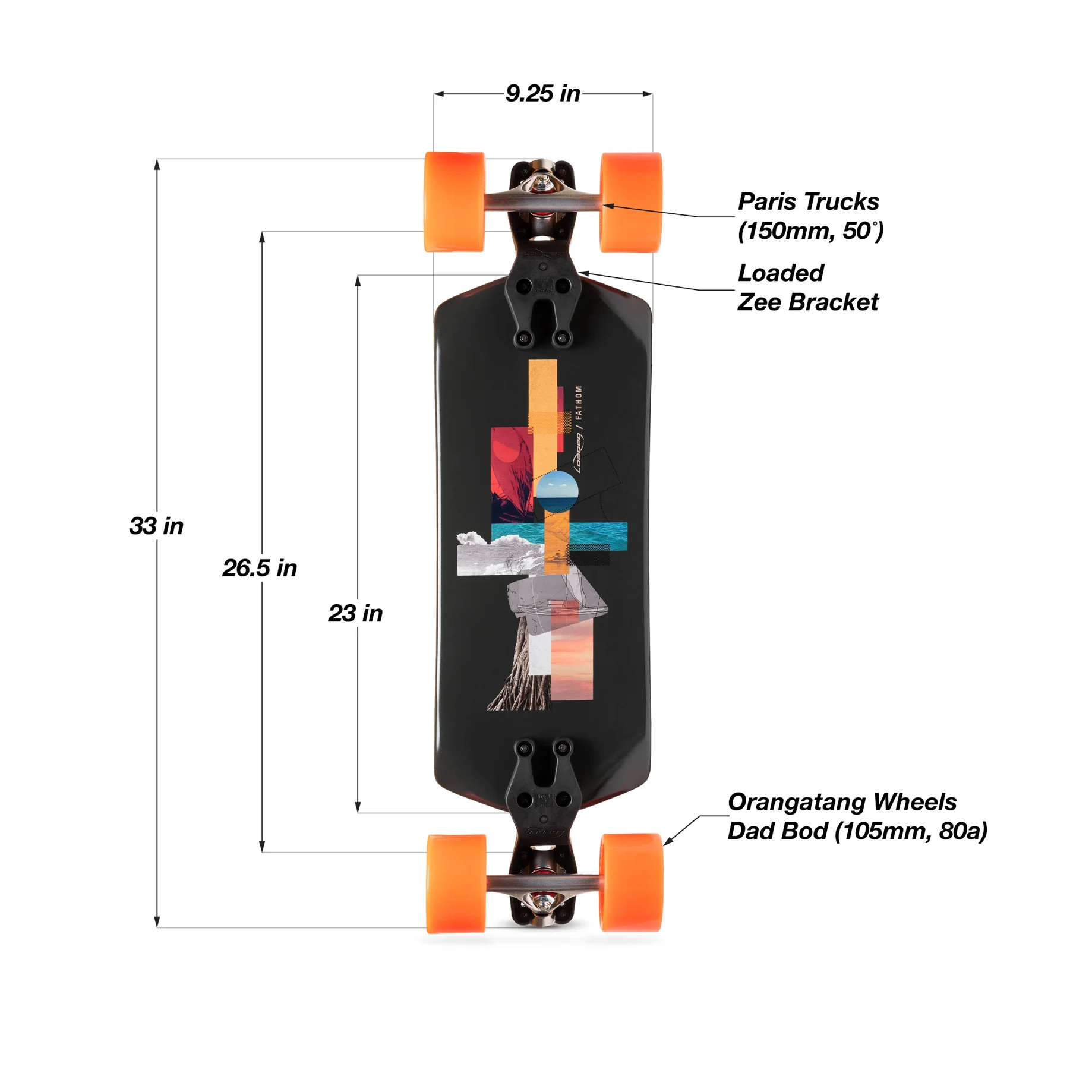 Longboard Loaded Fathom 33"